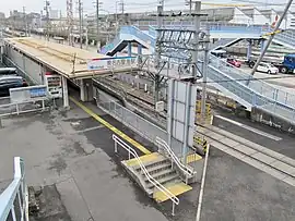 名鉄築港線 東名古屋港駅 旅客ホーム