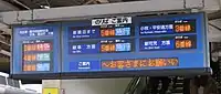 ホームにある番線案内（2020年1月）