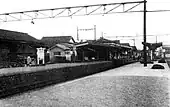 相対式ホーム時代の古知野駅