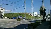 平坂跨道橋解体後も残っていた三河線の築堤（2016年）