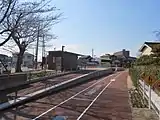 碧南レールパークになった玉津浦駅跡地
