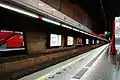 ホームドア設置前の杏花邨駅ホーム