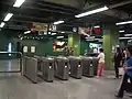 MTRの出入札口（佐敦駅）