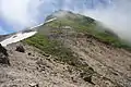 北面鞍部からの硫黄山