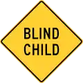 Blind child, Delaware