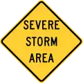 Severe storm area, アイダホ州