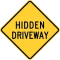 Hidden driveway