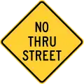 No thru street, Pennsylvania, Texas