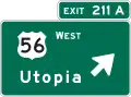 Interchange exit direction