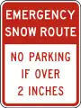 駐車禁止（R7-203）5"以上積雪時