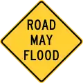 道路が浸水する可能性があります