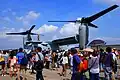 初展示となったMV-22(友好祭2014)