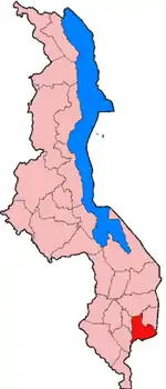 ムランジェ県の位置