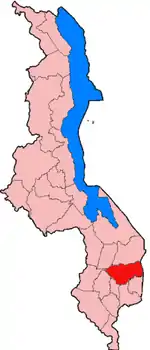 ゾンバ県の位置