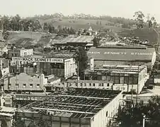 1917年頃のマック･セネットのスタジオ