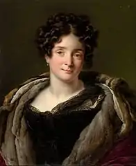 『ジャック＝ルイ＝エティエンヌ・レイゼ夫人』1823年 メトロポリタン美術館所蔵