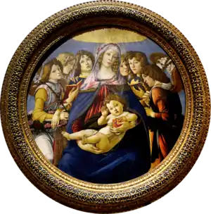 『ザクロの聖母』（1487年、ウフィツィ美術館所蔵）