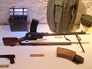 車体機銃として使用されたマドセン機関銃