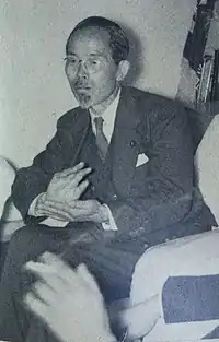 谷川の死により当選人となった社会党右派の前田栄之助。「政界の粛正 政治の明朗化などは全く同感であって 氏の遺志も体して二人前の意気で働く」と語った。