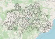 マハナディ川流域図