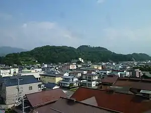 天童駅付近より