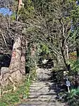熱日高彦神社参道階段