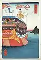 月岡芳年画:『東海道名所絵』より「東海道 舞坂」