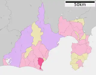 牧之原市位置図
