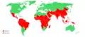 マラリアリスク地域(アメリカ疾病予防管理センター)