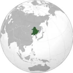 満洲国の位置