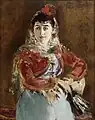 『カルメン姿のエミリー・アンブル』1880年。油彩、キャンバス、92.4 × 73.5 cm。フィラデルフィア美術館。