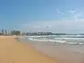 マンリービーチから北を見る