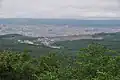 延吉市街を望む