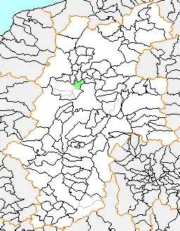明科町の県内位置図