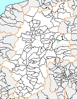 浅科村の県内位置図