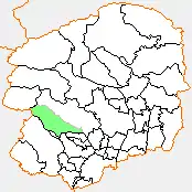 粟野町の県内位置図