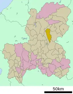 萩原町の位置