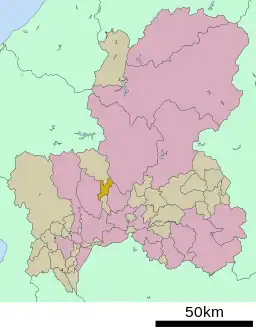 洞戸村の位置