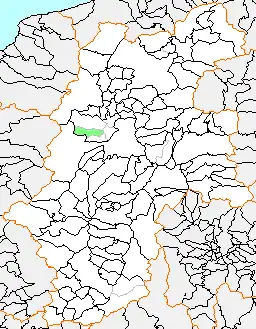 堀金村の県内位置図