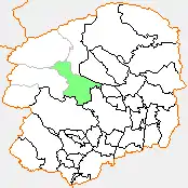 今市市の県内位置図