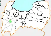 井波町の県内位置図