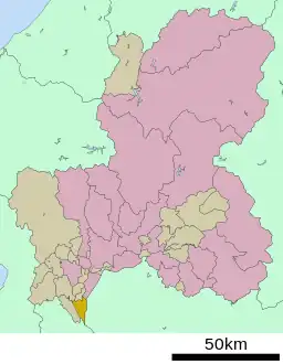 海津町の位置