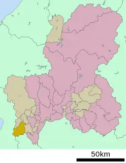 上石津町の位置