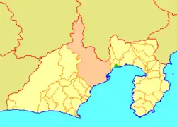 蒲原町の県内位置
