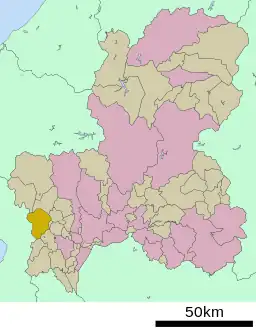 春日村の位置