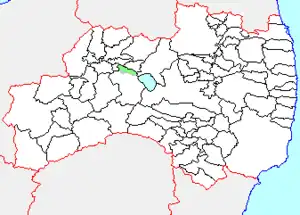 河東町の県内位置図