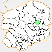 喜連川町の県内位置図