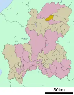 国府町の位置