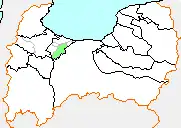 小杉町の県内位置図
