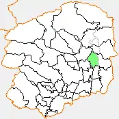 南那須町の県内位置図
